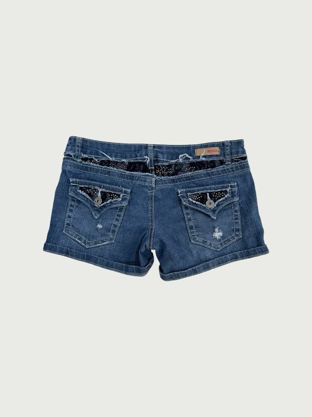 Flap Pocket Jean Shorts